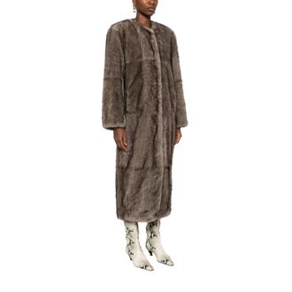 Stand Studio Giacche in ecopelliccia e montone - - Jackets - Donna - Grigio - L