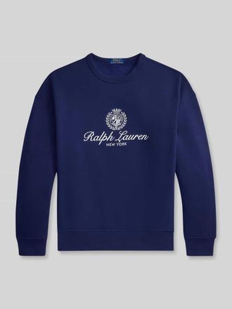 Polo Ralph Lauren Regular Fit Sweatshirt aus Baumwoll-Mix in Marine, Gr&ouml;&szlig;e XXL
