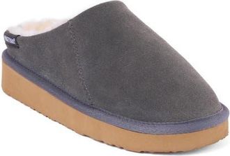 Minnetonka Coze Around Faux Fur Clog Slipper in Grey at Nordstrom, Size 11