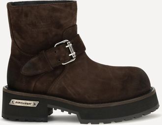 Balenciaga Venom mini waxed suede calf leather ankle Boots Female 36
