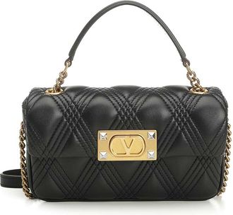Valentino Garavani Quiltie 67 Leather Handbag