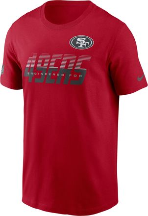 Nike San Francisco 49ers Sideline Team Issue Nike Mens Dri-FIT NFL T-Shirt in Red | 02ET6DL9B-TF9