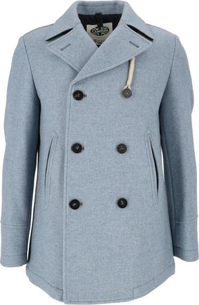 Camplin Island - S Structured Rope Wool Peacoat