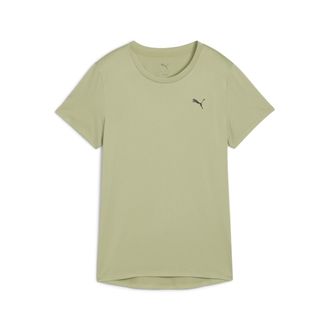 Puma Trainingsshirt PUMA W TAD ESSENTIAL CREW TEE, Damen, Gr. XS, lux army, Jersey, Obermaterial: 100% Polyester, regular fit normal, Rundhals, Shirts Trai