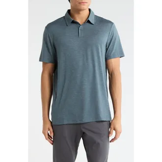 Zella Energy Polo in Blue Slate at Nordstrom Rack, Size Xx-Large