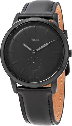 Fossil The Minimalist Quartz Black Dial Mens Watch FS5447