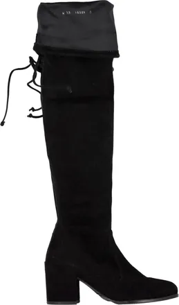 Stuart Weitzman Pre-owned Womens Tieland 85 Over-The-Knee Boots in Black Suede material_Suede - Size UK 6.5
