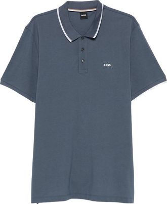 HUGO BOSS Logo Trim Polo Shirt
