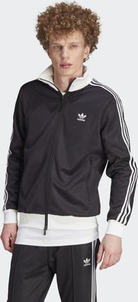 adidas Originals Mens Adicolor Classics Track Top - Black/White Cotton - Size 2XL