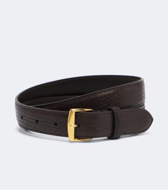 Nili Lotan Snake-effect leather belt