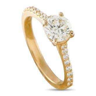 Luxury Bazaar 14K Yellow Gold 1.10ct Diamond Ring MF19-070626