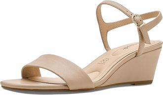 Life Stride Sawyer Strappy Sandals Womens Wedge Shoes Tender Taupe : 9.5 M (B), Faux Leather