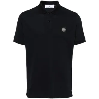 Stone Island Compass-badge Piqu&eacute; Polo Shirt