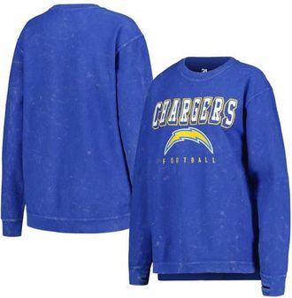 G-III 4Her by Carl Banks Womens G-III 4Her by Carl Banks Powder Blue Los Angeles Chargers Comfy Cord Pullover Sweatshirt at Nordstrom, Size Xx-Large