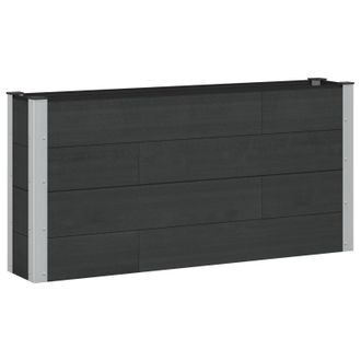 vidaXL Arriate Elevado Negro 150 X 30 X 72 Cm Vidaxl