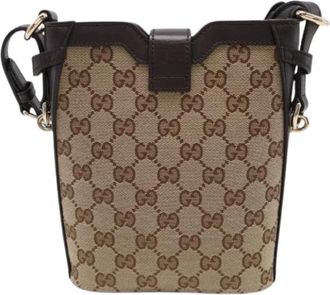 Gucci Pre-owned Shoulder Bag - Dames - Vintage Schoudertas - Beige - ONE Size - Vintage