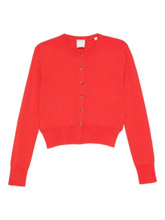 Calvin Klein Lila merino-wool cardigan - Red