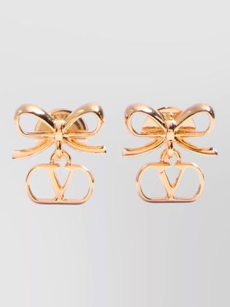 Valentino Garavani earrings v logo signature bow design