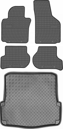 OEM Skoda Octavia Ii Kombi De 2005 A 2013. Juego De Alfombrillas De Goma Para Coche Y Maletero