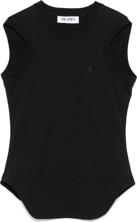 The Attico Black Reese Tank Top