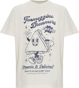 Golden Goose Off White Graphic Crew Neck T-Shirt