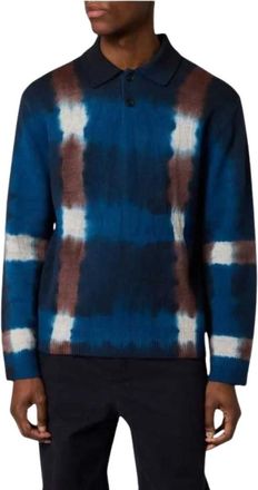 Paul Smith Tie-dye Polo Trui - Heren - Polos - Blauw - L - Wol - Tops