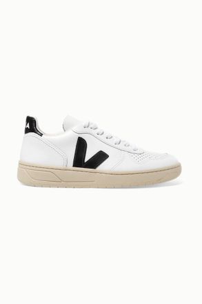 Veja + Net Sustain V-10 Leather Sneakers - White - IT36,IT37,IT38,IT39,IT40,IT41