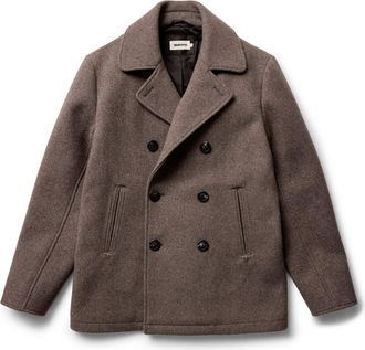 Taylor Stitch The Mariner Coat in Sable Melton Wool