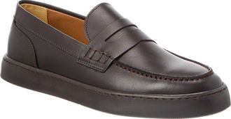 Bruno Magli Magnifico Leather Slip-On Sneaker