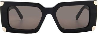 MCM Smoke Pilot Ladies Sunglasses MW0007 01A 52