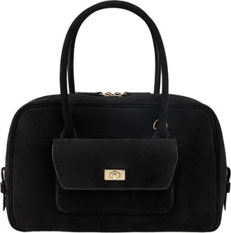 Sandro Ezmeh suede bag in Black at Nordstrom, Size Medium