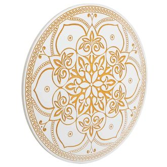Wanderlust Deco Wanderlust Deco - Panel Decorativo De Madera Tallada Blanco 60x2x60
