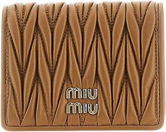 Miu Miu Matelass&eacute; nappa leather bi-fold wallet Woman One Size