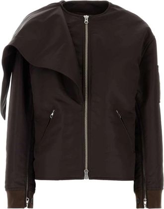 Courr&egrave;ges Gewatteerde Chocolade Nylon Jas - Dames - Zomerjassen - Bruin - S - Nylon - Jassen