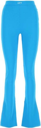 Off-white Light Blue Flared Leggings