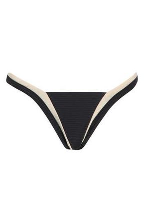 Maaji Trinity Reversible Bikini Bottoms in Black at Nordstrom Rack, Size Medium