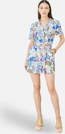 Yumi Paisley Retro Print Playsuit in Multi at Nordstrom, Size 10