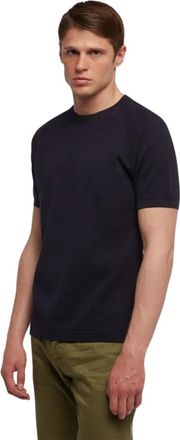 Brooks Brothers Cotton Sweater - Heren - T-shirts - Blauw - 2XL - Katoen - Tops