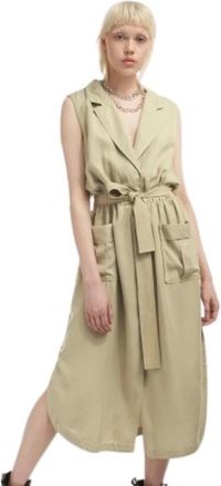 Blauer Dames, Jurken, Beige, Maat: XS