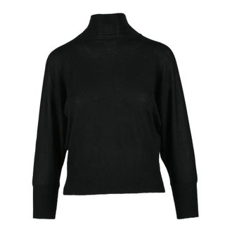 Max Mara Wollen trui van zuivere wol - Dames - Coltruien - Zwart - L - Wol - Truien & Vesten