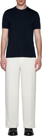 Giorgio Armani Stretch Viscose T-Shirt - Navy