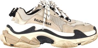 Balenciaga Pre-owned Womens Triple S Sneakers in Beige - Size EU 35