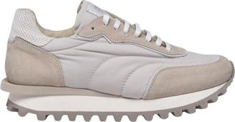 Eleventy Schoenen, Heren, Beige, 43 EU, Leer, Sneakers Velluto Pelle e Montone