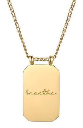 Mantra Breathe - Necklace in Yellow Gold at Nordstrom
