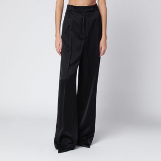 R&oacute;he Black satin trousers