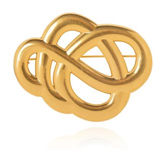 By Malene Birger Logo broche - Dames - Broches - Geel - ONE Size - Accessoires