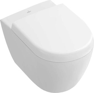 Villeroy & Boch Subway 2.0 - Inodoro Compacto Suspendido, Directflush, Blanco Alpino 5606r001