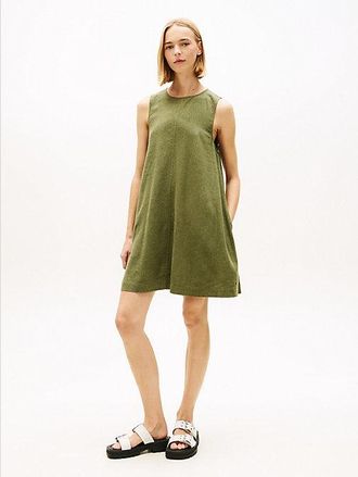 Tommy Hilfiger Slim Linen Blend Mini A-Line Dress
