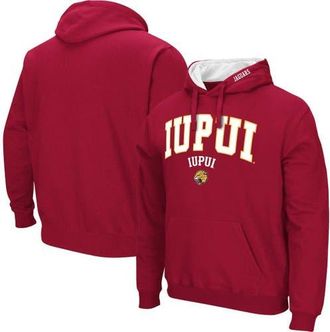 Colosseum Mens Colosseum Crimson IUPUI Jaguars Arch & Logo 3.0 Pullover Hoodie at Nordstrom, Size Medium