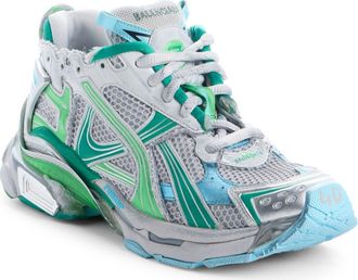 Balenciaga Runner Sneaker in Grey/Green/Blue at Nordstrom, Size 13Us